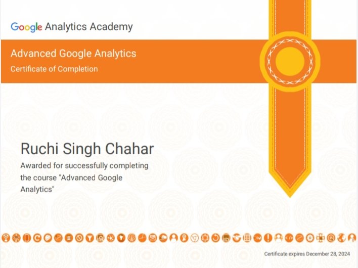 RuchiChahar's tweet photo. Today, i got Advanced Google Analytics Certificate..π€π€πππ€ππ #googleanalytics #google #googlewebmaster https://t.co/7hSuqZWnPU
