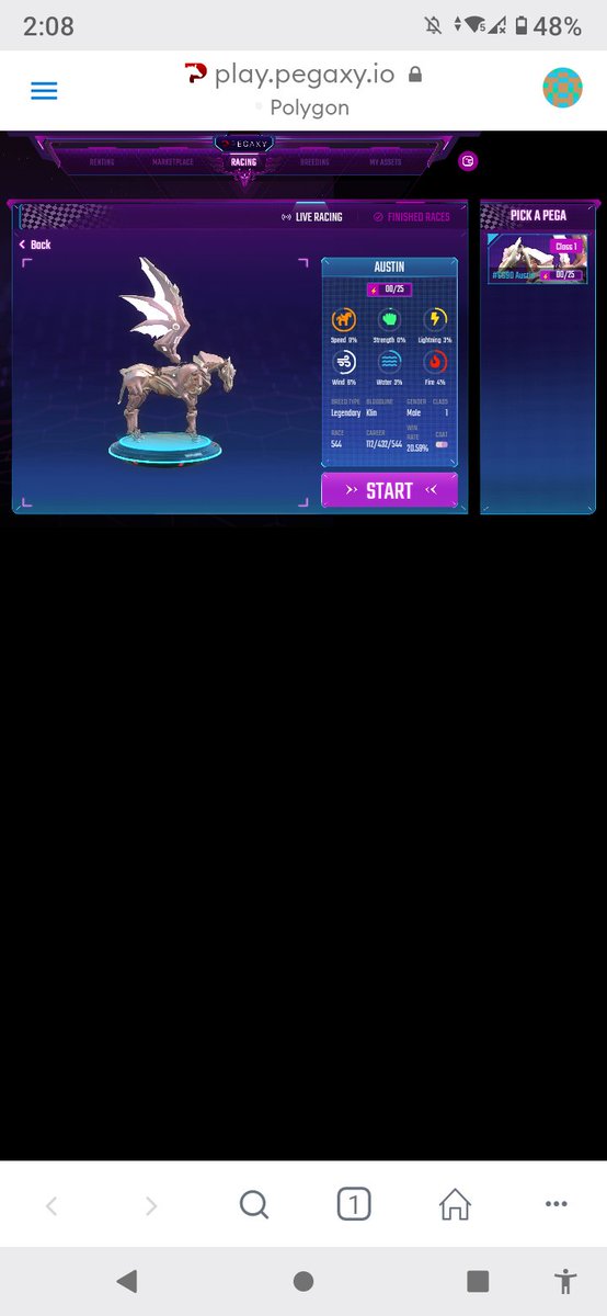 MainaQuinn's tweet photo. Again 1 pegaxy left in my stable it's hard to rent in renting tab and hard to get scholarship here in tweeter. I've got one but she took away with out noticing me what did I do wrong? @PegaxyOfficial is there anyone out there have a good heart will give me scholarship? https://t.co/Gbvo58WJwB