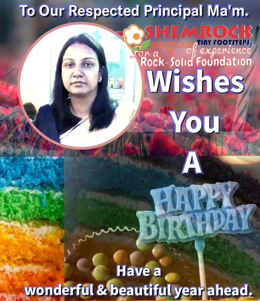ShemrockT's tweet photo. At the last hour of your 
B I R T H D A Y, #STFSs family members take an amazing opportunity to #wish you a very happy birthday, Respected Principal Ma'm.
May your days fulfill with happiness and success. 
Prayer for your good health always. 
From, 
#STFSs family members. https://t.co/VWozT6iCDV