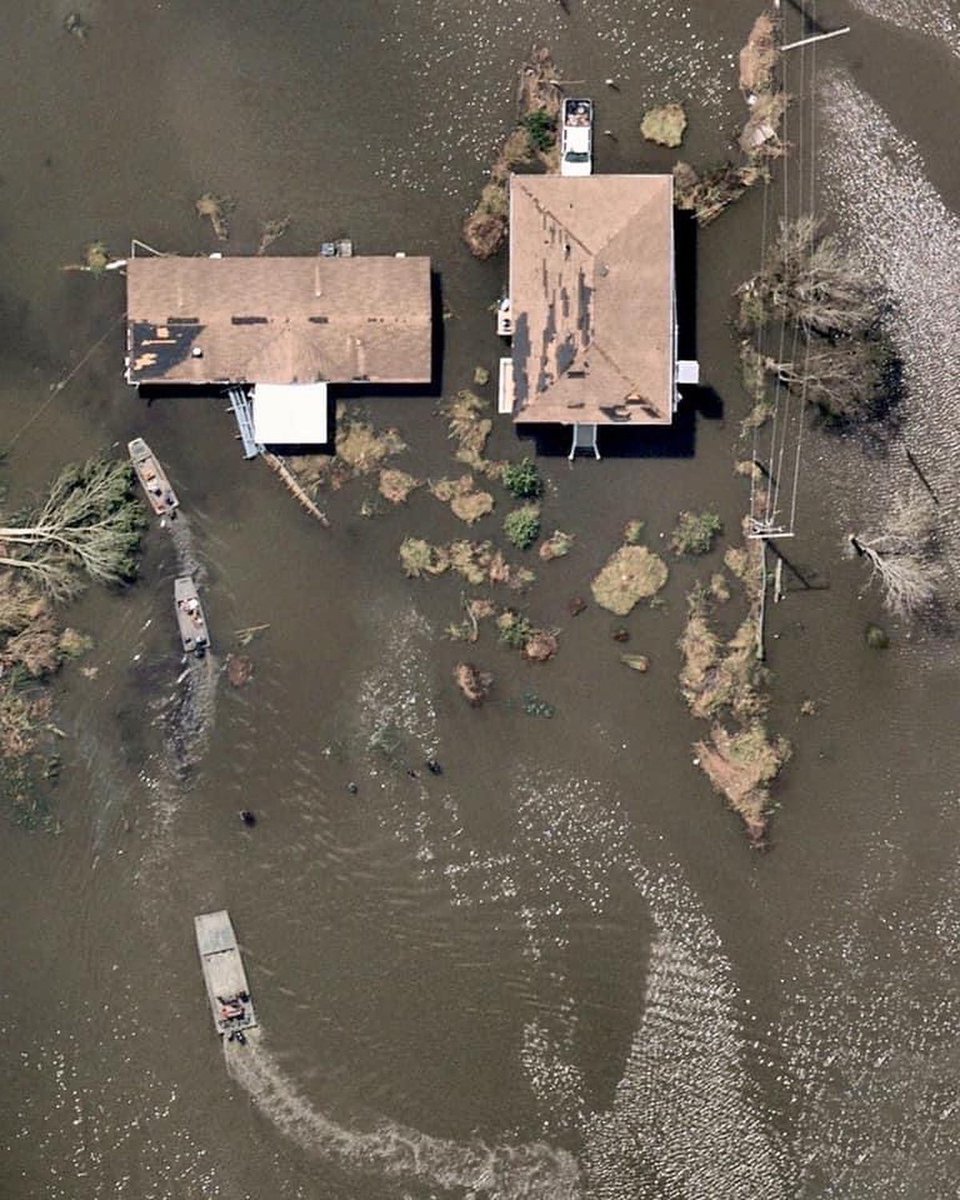 2021 Year in Re(Over)view—In late August, #HurricaneIda made landfall in Louisiana as a Category 4 storm. With wind speeds up to 150 mph, it was the second-most damaging and intense hurricane in state history. These Overviews show Ida’s impact on several Louisiana coastal towns.