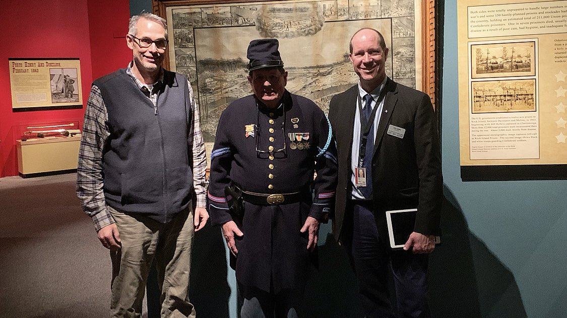 jaybyers's tweet photo. Today is #Iowa’s 175th birthday! Checked out the new “Iowa’s People &amp; Places” exhibition at the @IowaMuseum in #DowntownDSM. Big thanks to State Curator Leo Landis for the guided tour! #IowaHistory #DSMUSA #catchdsm https://t.co/hUXb0y0p3L