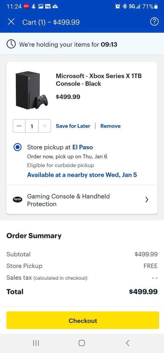 andress915's tweet photo. @SupplyNinja Yup..just tried and still letting me add and checkout.. https://t.co/m09ZFNhpW8