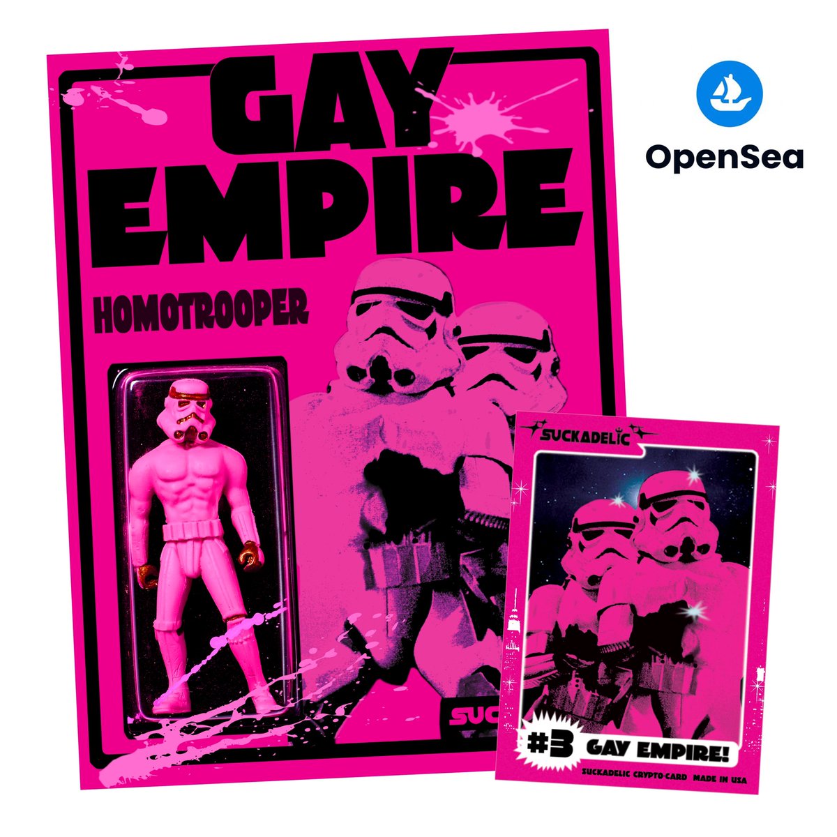 Been minting like a fiend all the SUCKADELIC classics on <a href="/opensea/">OpenSea</a> ! we got the OG Bootleg Figures plus trading cards on the gas-free <a href="/0xPolygon/">Polygon | POL</a> chain so friends with a smaller budget can play too. Get em now while everyone is sleeping on it