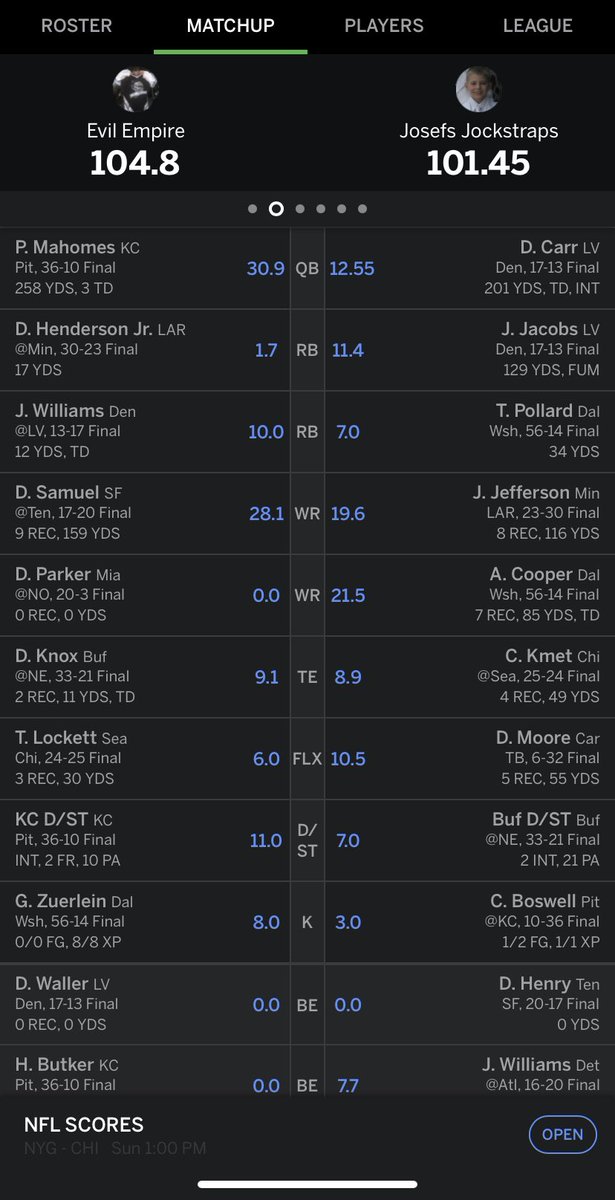 _THE11thHOUR_'s tweet photo. Survive and advance. That’s what @_mikelip and @frankmanis23 did. Lip finds his way back into the chip with new partner Frank. @babyfatfetch is looking for a partner after this week. My man started @derekcarrqb over any QB in free agency. Jack started out so hot, and fell off. https://t.co/T0Wd44DYjh