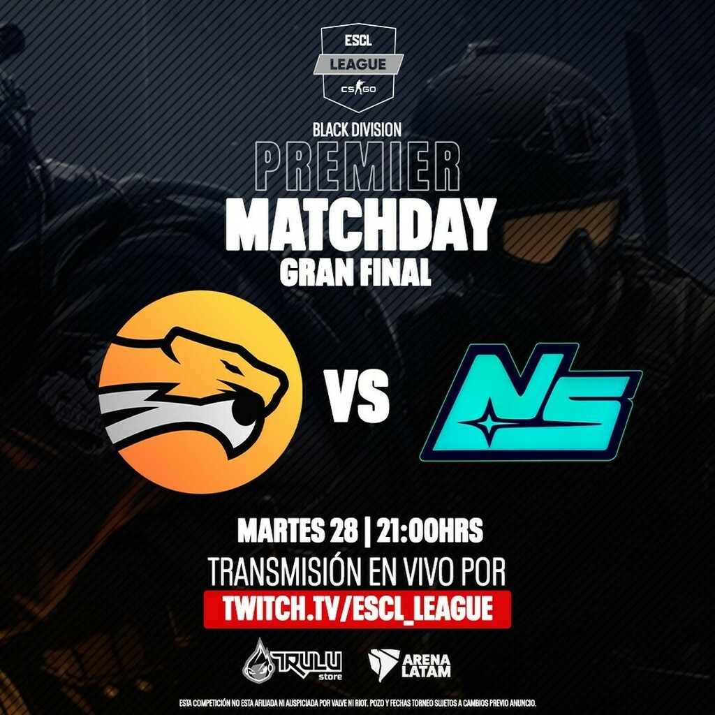 🥇HOY TERMINA LA #PREMIER🥇
Veremos si <a href="/wildesportsla/">Wild Esports</a> se corona campeón indiscutido del año o si @naturalsparkgg da la sorpresa con su nuevo roster.

NOS VEMOS A LAS 21HRS POR TWITCH #twitch #csgo #fps #shooter