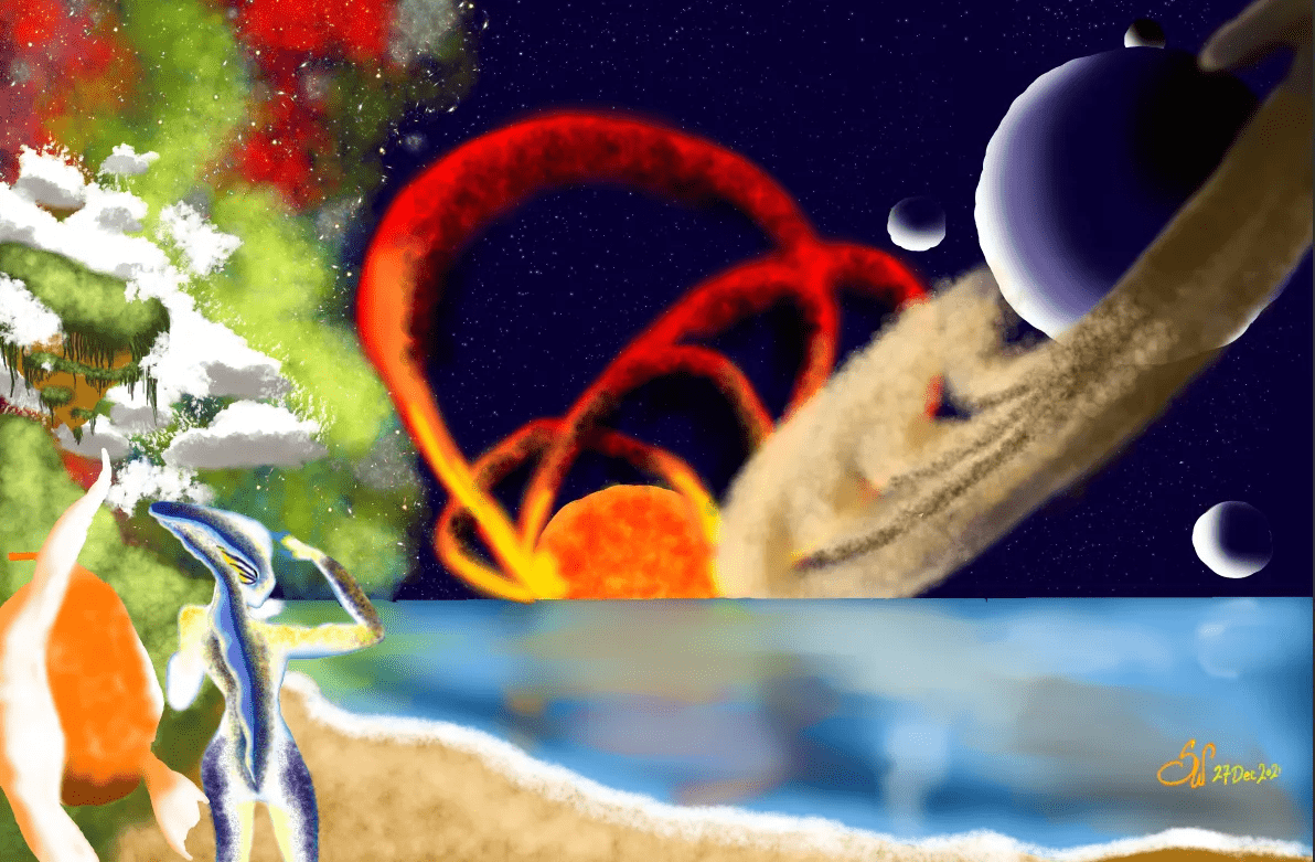 LadyBunnette's tweet photo. IMP-1634 Sunset
Clip Studio Paint
#cspcontest30 #skies #scifi #SolarFlare #GasClouds #digitalart #artwork https://t.co/vAtDrdXxgM