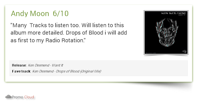 Andy Moon supports: <a href="/KenDesmend/">Ken Desmend</a> - Drops of Blood (Original Mix) 6/10 #newrelease pcl.la/K6HHZB  <a href="/beatport/">Beatport</a>