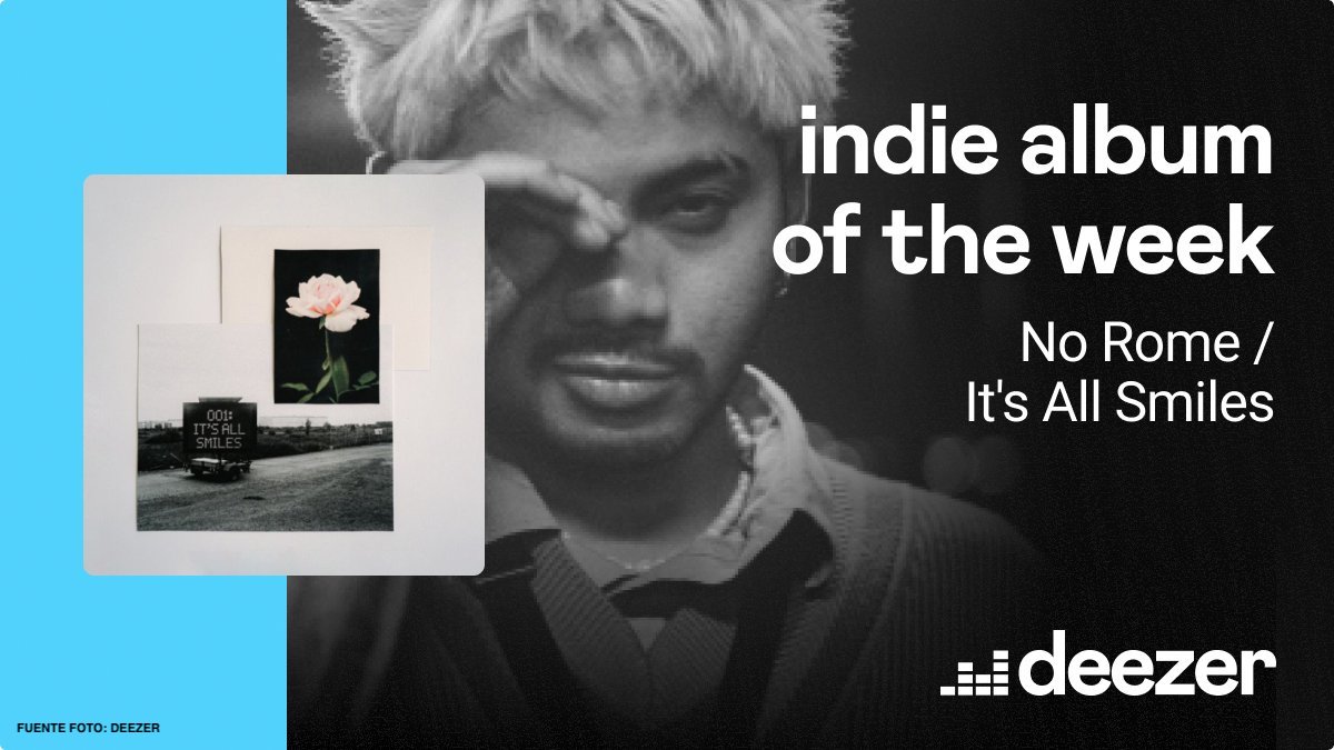 Tigo_GT's tweet photo. DISC💿 de la semana 🗓

#SigueLaMúsica 🔊 
con el álbum debut del artista filipino @no_rome

#ItsAllSmiles 😃

Disponible en @DeezerLatino 📲
aquí: https://t.co/rDN6QAmxfY https://t.co/aBDG9xzFST