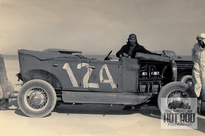 AmerHotRodFdn's tweet photo. Frank Morimoto & his 4-Port Riley headed Phaeton was snapped by Allen Hawkins at the May 15th SCTA meet at #Muroc back in 1938. (MOR_068)
We're proud to feature Frank's story, along with some rare interview footage in our Gallery of Pioneers & Legends: https://t.co/SX9LLfWzlC https://t.co/zPe1Fmj6Lr