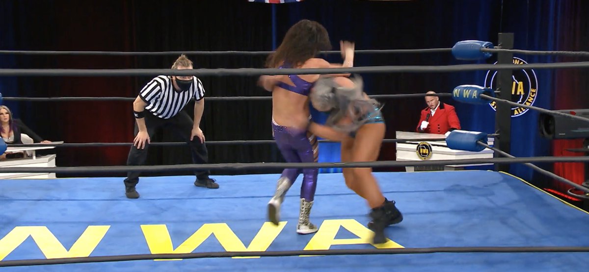 nwa's tweet photo. So many EPIC moments this year, but this one made history!
The Brickhouse Kamille defeated @SerenaDeeb at #WhenOurShadowsFall to become the NWA Women's World Champion.
Re-live the moment NOW on #NWAPowerrr on @FiteTV
➡️https://t.co/o2NFdsOPml https://t.co/L4p8KSC5GP