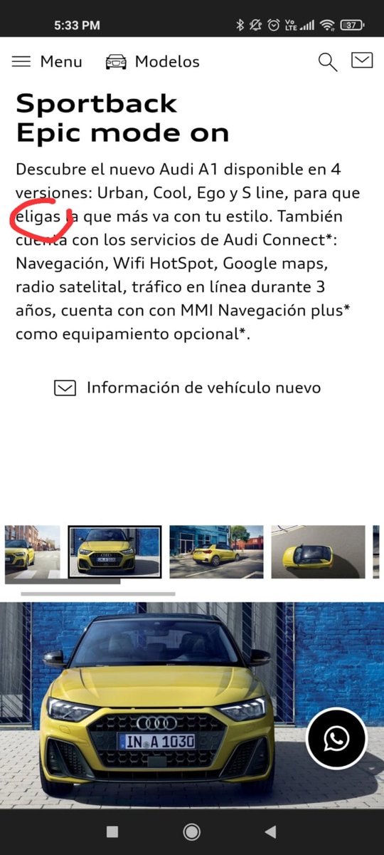 AyaxAndoni's tweet photo. @AudideMexico  aguas con la ortografía en la página 😬
No muy premium de su parte. Jeje https://t.co/QyGm6I2WHx