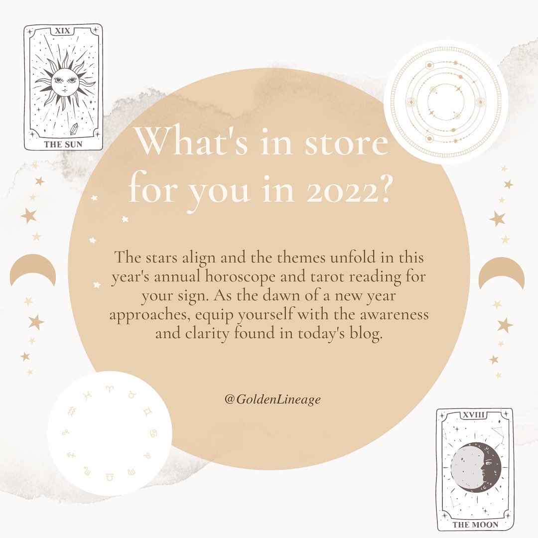 LineageGolden's tweet photo. Want to know what 2020 has in store for your zodiac sign? New blog is now up! Click the link below to learn more! ♥️

https://t.co/C4yfwiCMhp https://t.co/o8qV3j0vs2