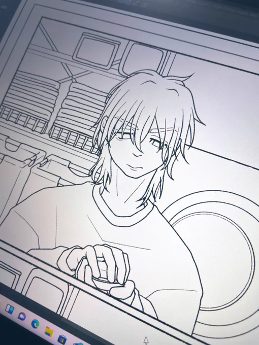 髪セットする前のrindくんのお顔可愛く描けたから見て!!!
こんなにファイル使ったの初めて 