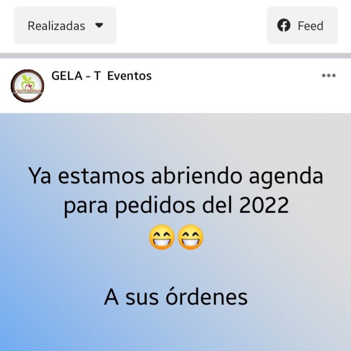 Ya abrimos agenda para sus pedidos del próximo año a sus ordenes