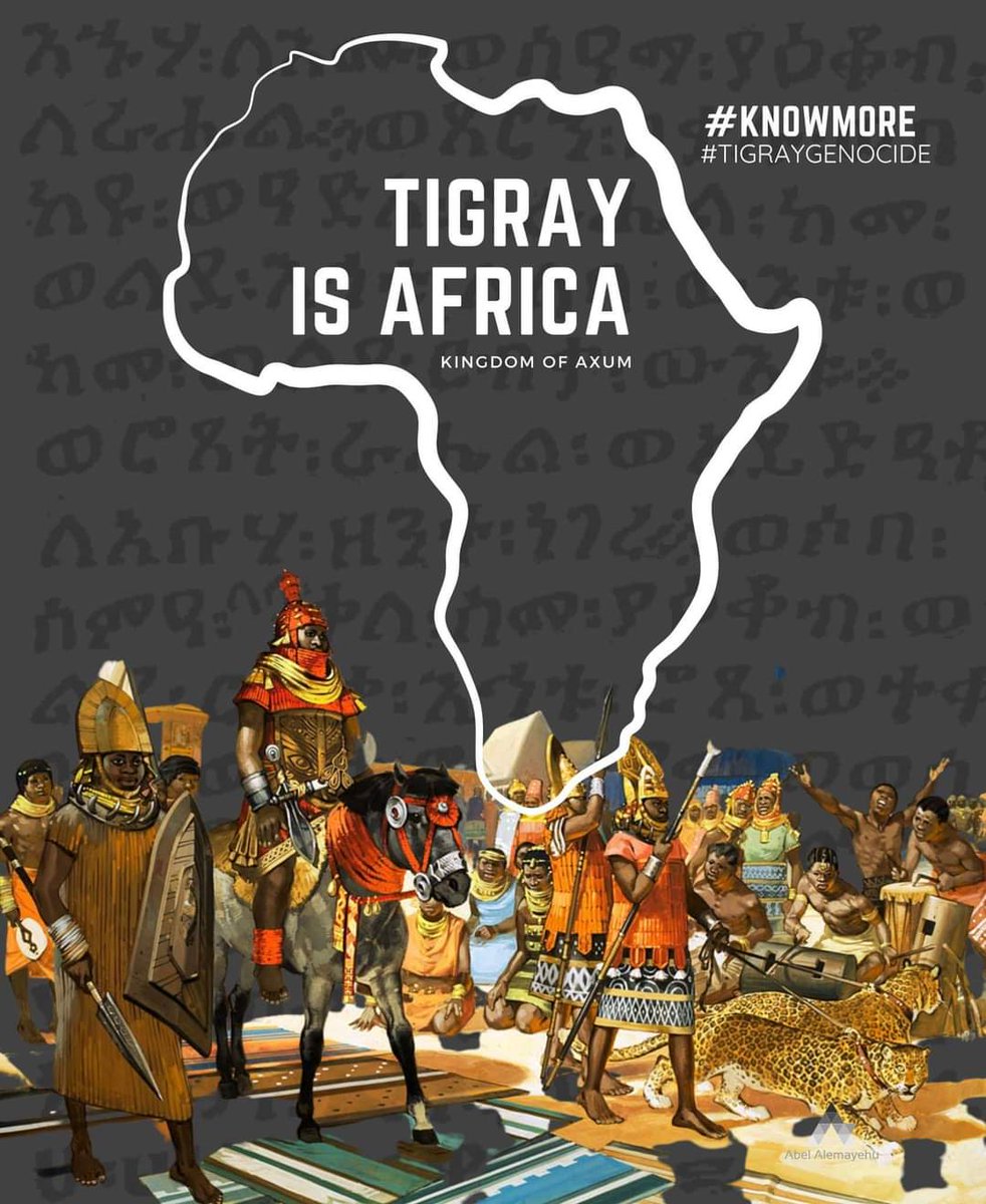 The only #African writing system (Ge'ez), the first 3 Abrahamic religions in #Africa, the pride for anti colonial #African indepedence (#Adwa), the oldest manuscript in #Africa, all found in #Tigray. Not only Tigray is #Africa, but also has Africa precious values in #Tigray.