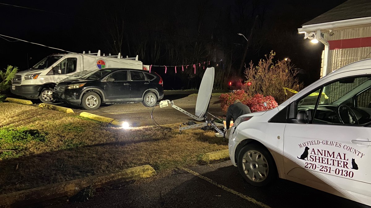 Caring for injured and recovered animals after the Kentucky tornado falls to the Mayfield-Graves County Animal Shelter where ITDRC and <a href="/TMobile/">T-Mobile</a> are providing temporary connectivity and phone service to enable staff and volunteers to search for pet owners. #CommIsAid