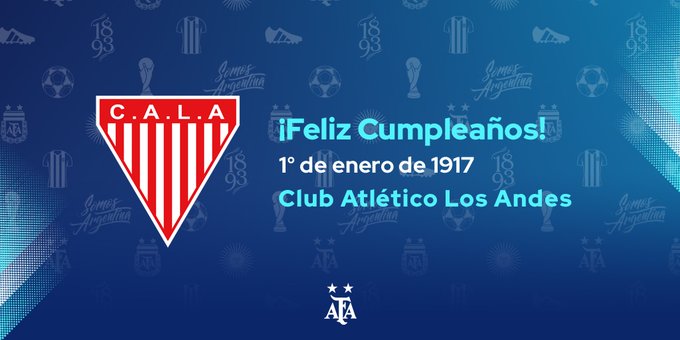 afa's tweet photo. #FelizCumple para @clublosandes, en un nuevo aniversario de su creación. ¡Felicidades a todos sus hinchas! 👏👏 https://t.co/QMjLDSUA6q