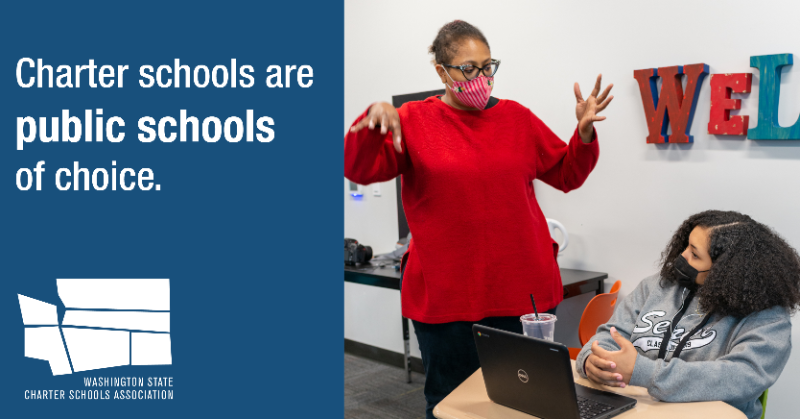 WA_Charters's tweet photo. Fact: Washington's charter public schools are free and public options that offer meaningful options to students who are struggling to find the right fit. They offer individualized, whole-student approaches, mentoring, and college prep.