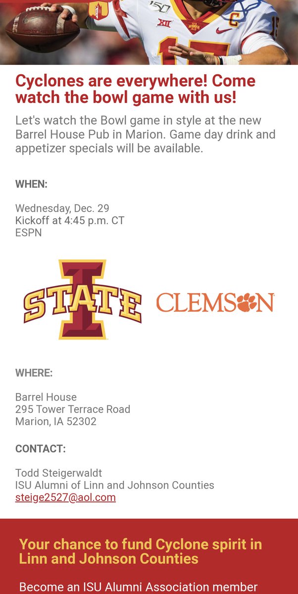 emj617's tweet photo. @WideRtNattyLt I got this in an email from the alumni association: https://t.co/3rFEEtC2rw