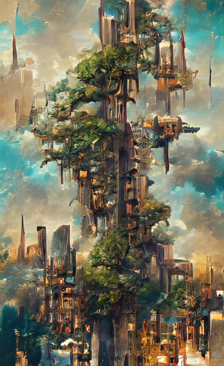 PaintedByRobots's tweet photo. Elven Arbo-tecture I

@WOMBO #fantasyart #aiartcommunity #aiartists #aiartwork #art #dndart #DnD #fantasy #elves https://t.co/abAyIApLyM