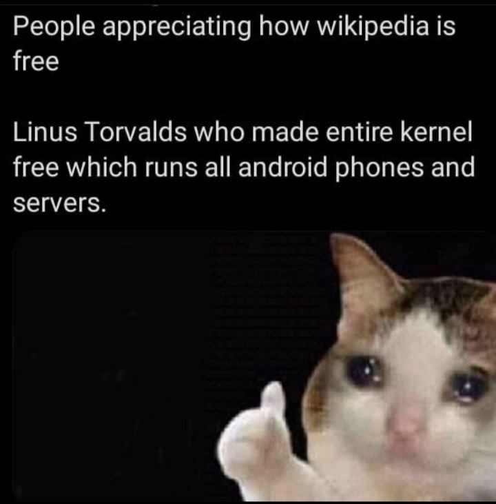 Happy birthday to Linus Torvalds, the father of    