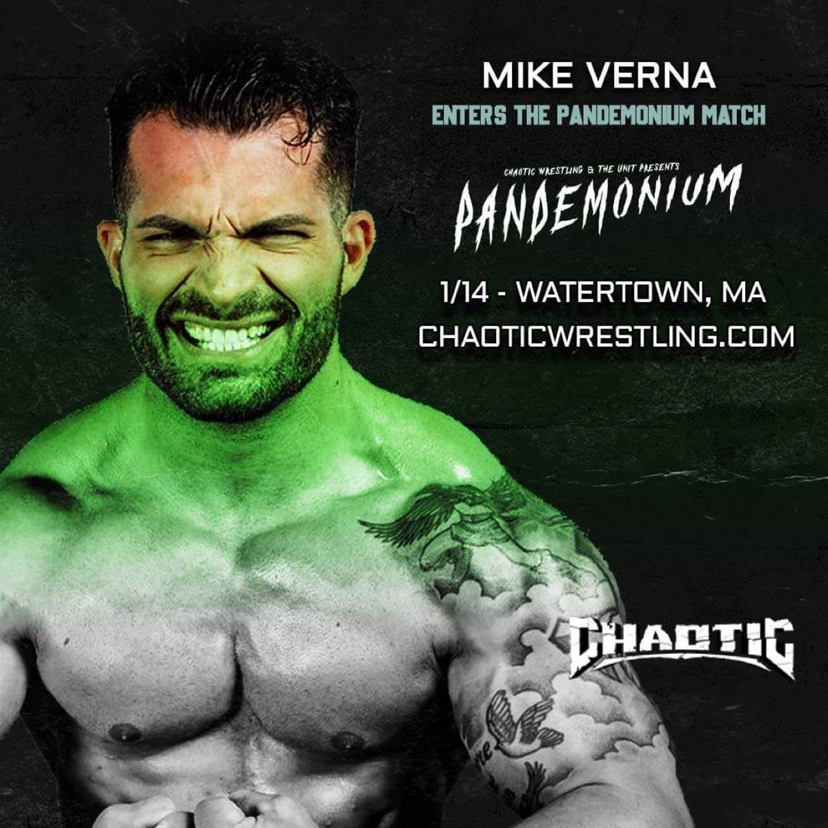 thejtdunn's tweet photo. #TheUnitPresents #ChaoticPandemonium 

Official Entrant: Mike Verna 🤌🏼

🗓 January 14th 2022 
📍 Watertown, MA 
🎟 Tickets: https://t.co/WxFWvNcgF1
#TheUnit #TakeThePledge https://t.co/9K4es1kfZd