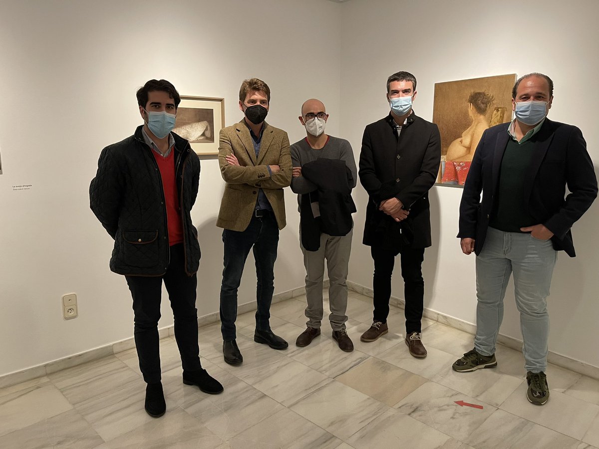 estareaquimismo's tweet photo. En la inauguración de la exposición de Antonio Montalvo en @museoramongaya #bravo #recomendable100% #arte #cultura con @DiegoAviles_ @davidsng73 @RafaelFusterB https://t.co/xj081AVUET