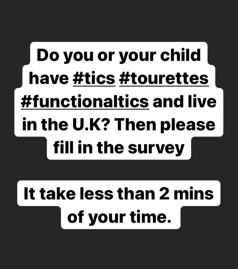PinnacleAppsLtd's tweet image. Do you or your child have #tics #tourettes #functionaltics and live in the U.K? Then pls fill in the survey nottingham.onlinesurveys.ac.uk/level-care-tic…

We need as much data as possible to highlight good and bad levels of care across areas of the U.K. Pls take the time to help 🙏🏻