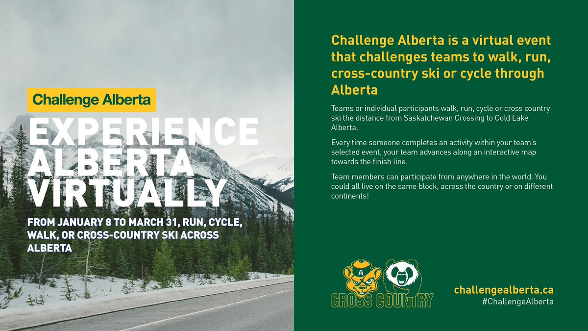 Looking for a New Year’s Resolution to get active and stay connected with Friends and Family without having to worry about Omicron? Look no further and register for our Winter event starting on January 8th! #NYResolutions #COVIDPROOF <a href="/EverActiveAB/">Ever Active Schools</a> <a href="/ActiveAlberta/">Active Alberta</a> <a href="/BearsandPandas/">UAlberta Golden Bears & Pandas</a>