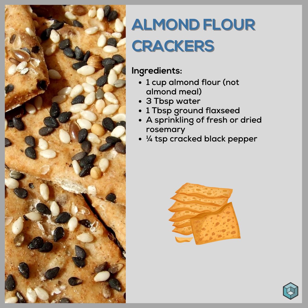 LCRHealth's tweet photo. Yummy appetizers go a long way! Whip up these Almond Flour Crackers to pair with your favorite spread. They will be a hit at New Year's 🍾

https://t.co/zhr4EUkWVl

#LCRHealth #Recipe https://t.co/IAk3ibI8yN
