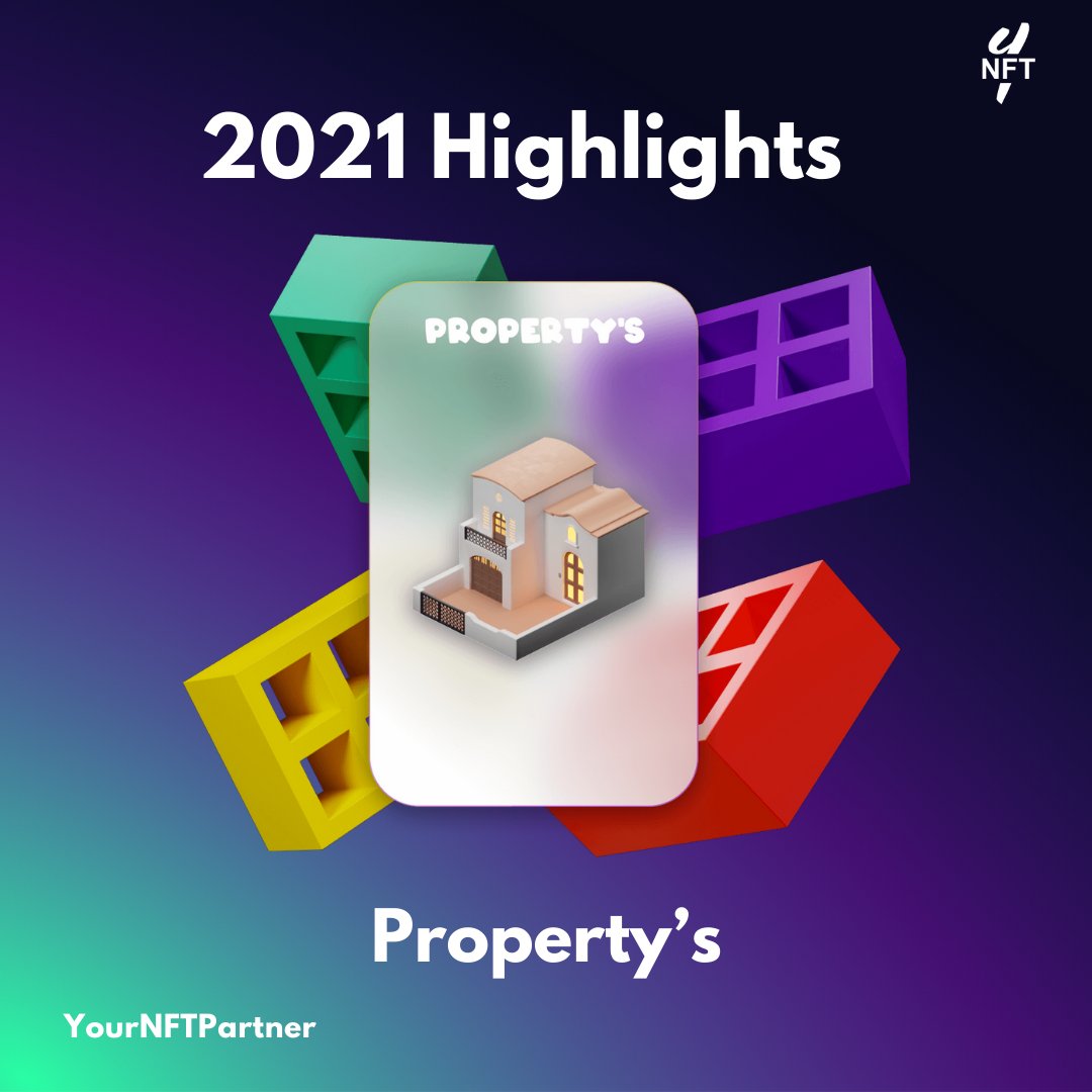 YourNFTPartner's tweet photo. NFT 2021 Recap: Property’s is an innovative real estate collecting game that combines mechanics of popular games. Each NFT is a collectible card that displays a piece of real estate inspired by different cultures &amp; economics Source:https://t.co/pssyk0uwId #NFTs #VirtualProperty https://t.co/IUEa3mUJyp