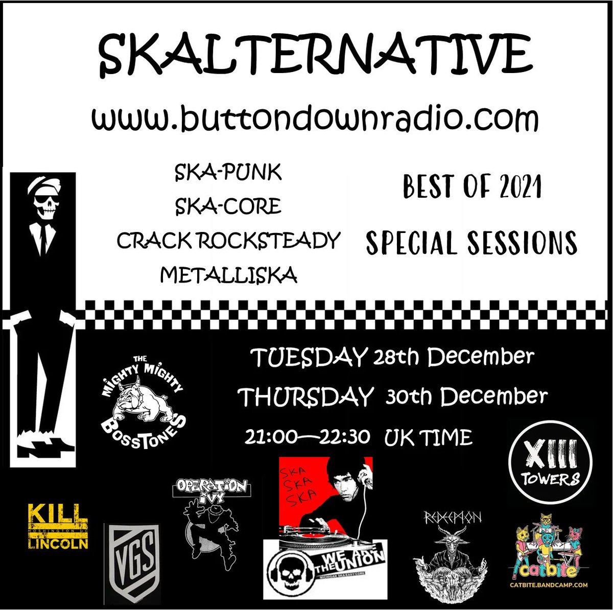 Button_Down5446's tweet photo. Our favourite 30 #skalternative releases of 2021 on at 21:00 UTC on https://t.co/JpO88fR6mC #skapunk #skacore #metalliska #brasscore #skatwitter #crackrocksteady https://t.co/PVKKY0CI6s