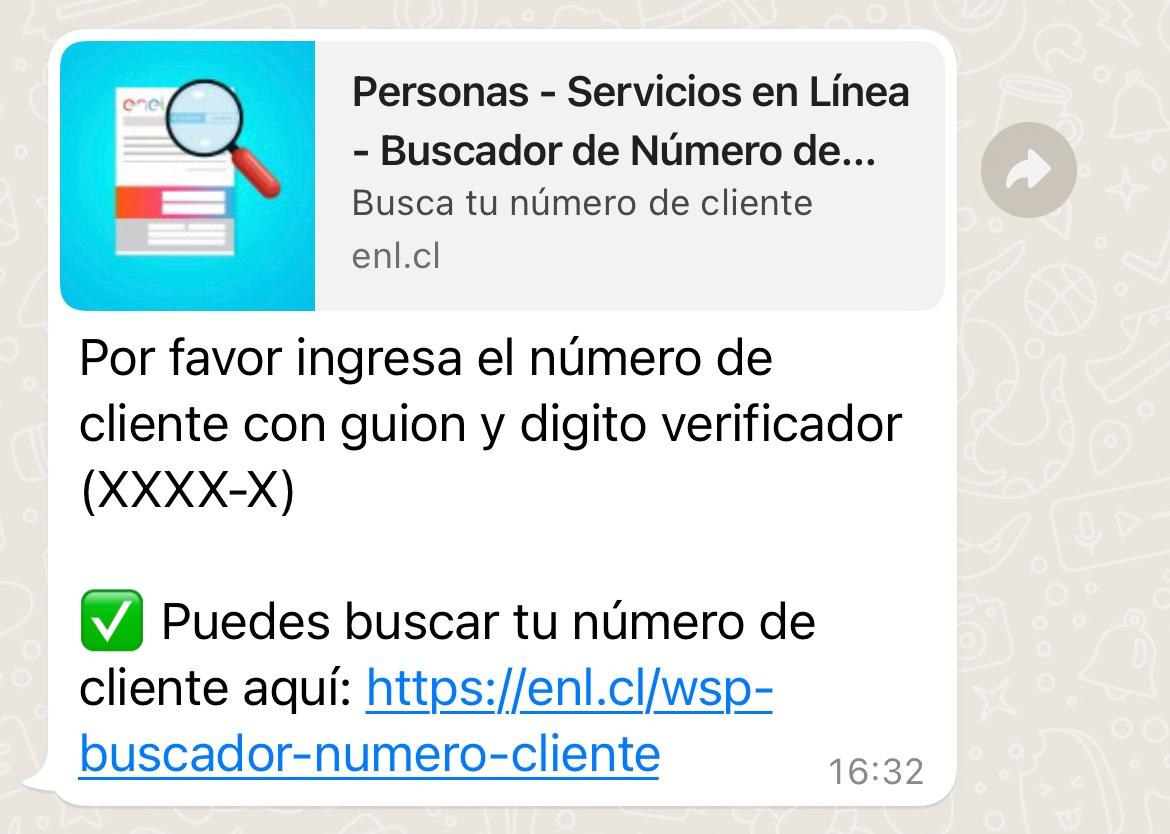 janoo's tweet photo. @EnelClientesCL Respuesta en breve…. Desde las 16.32 horas esperando atención entre wsp, teléfono, twitter y web @EnelClientesCL @SERNAC https://t.co/2vgKiDXRQR