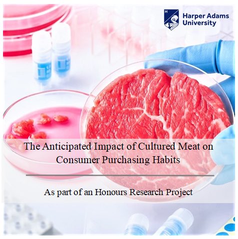 As part of my Honours Research Project for <a href="/HarperAdamsUni/">Harper Adams University</a> I am conducting research into the anticipated impact of cultured meat on consumer shopping habits 🥩🛒

The survey takes 5 mins to complete &amp; would be a huge help!

Please feel free to share!

harper-adams.onlinesurveys.ac.uk/the-anticipate…