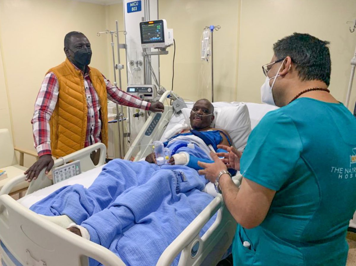 WilliamsRuto's tweet image. Pole Dennis. Get well soon. God is the Almighty.