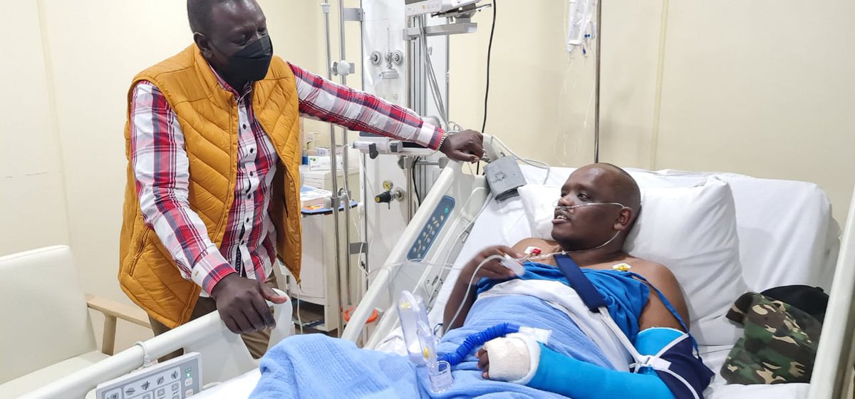 WilliamsRuto's tweet image. Pole Dennis. Get well soon. God is the Almighty.