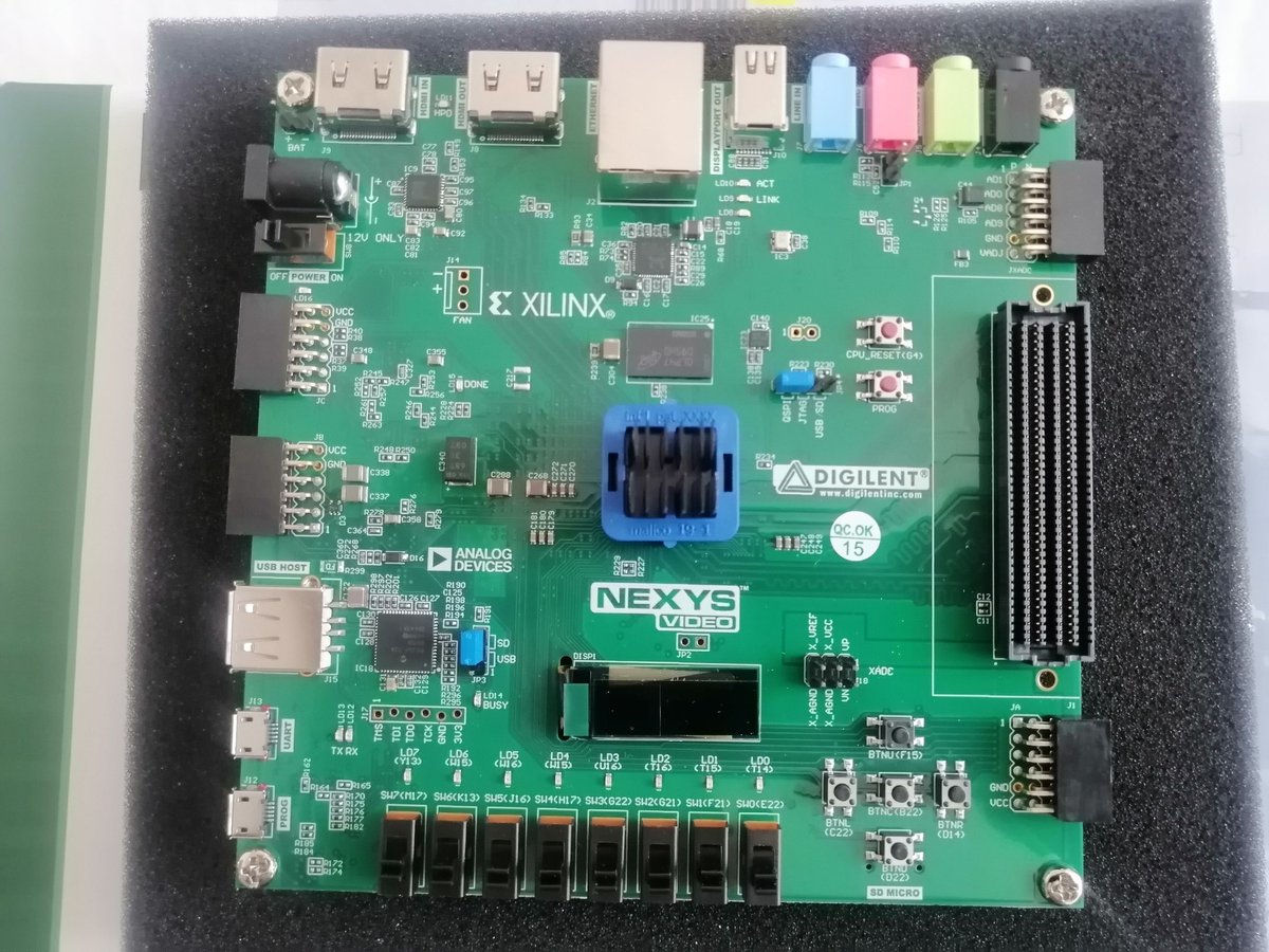 dsp8bit's tweet image. Finally, the Nexys Video board arrived for doing HW with Artix-7 fpga using Opensource EDA tools #Yosys #Symbiflow FuseSoC and learning languages such as #Chisel and #Amaranth hdl.