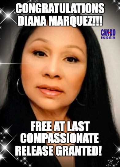 #CANDO scored a HUGE VICTORY for  <a href="/diana00837818/">diana</a> Diana Marquez (30 years for pot) Her ankle monitor was removed today thanks to <a href="/EvidenceProf/">Colin Miller</a> and his students who upon our request wrote Diana's compassionate release. We are elated for her entire family! candoclemency.com/diana-marquez/