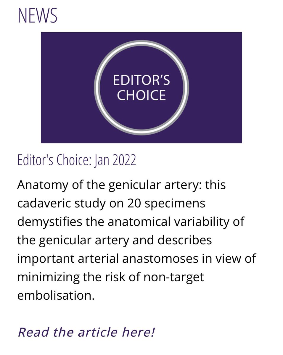 Delighted for my paper to be chosen as the <a href="/CVIR_Journal/">CVIR Journal</a> editors choice for Jan 2022. Thank you again to all involved in the project and to CVIR for sharing our work!