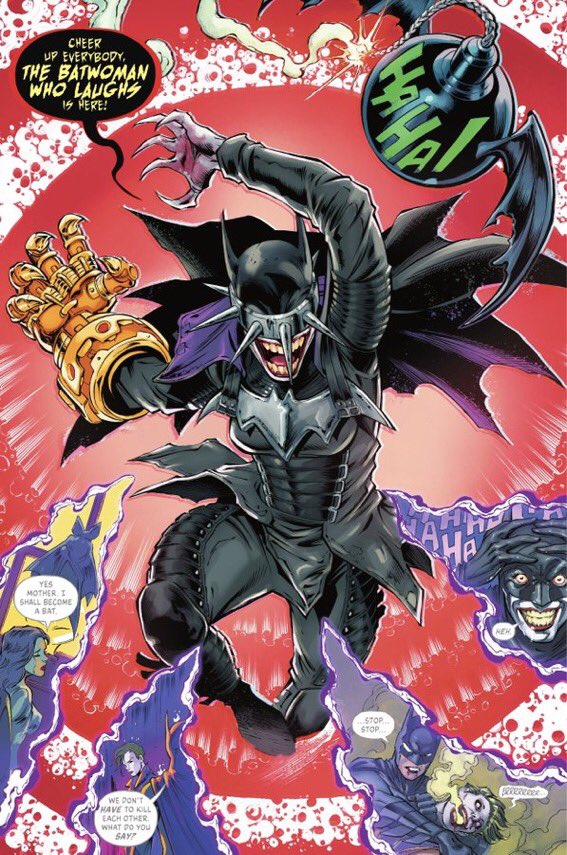 soloman_bt's tweet photo. So the bat woman who laughs is a thing https://t.co/6vn99gIkZ1