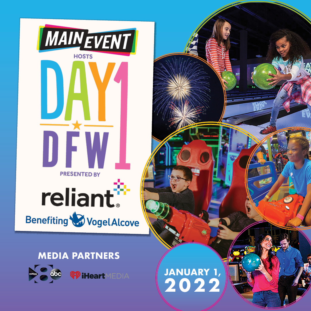 mamachallenge's tweet photo. What's your NYE plan, #DFW? AD 
Hosted by @MainEvent, #Day1DFW, presented by @ReliantEnergy is bigger than ever with 1 pass for all-access like Bowling 🎳, Billiards🎱, Laser Tag, Golf⛳️ &amp; more all under one roof all over DFW! Get your tickets now >>>https://t.co/O5eHvFQtaY. https://t.co/boX5Uxu0P8