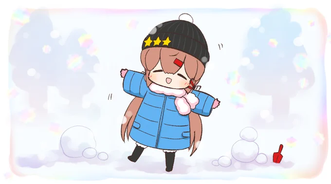 ゆるゆるラクガキ
小さなタシュちゃんは冬を満喫中です⛄ 