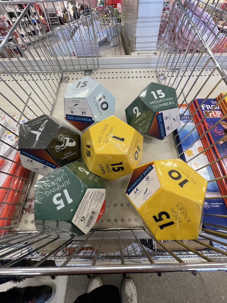 Found these workout dice at Target! <a href="/standupmaths/">Matt Parker</a>