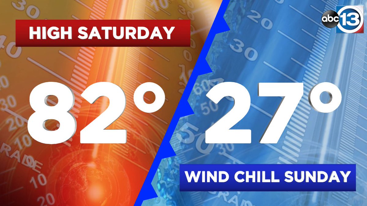 TravisABC13's tweet photo. Welp, this will be a shock to the body.

Full forecast: https://t.co/kYz1z4P7gd https://t.co/Q8g7Db1hNc