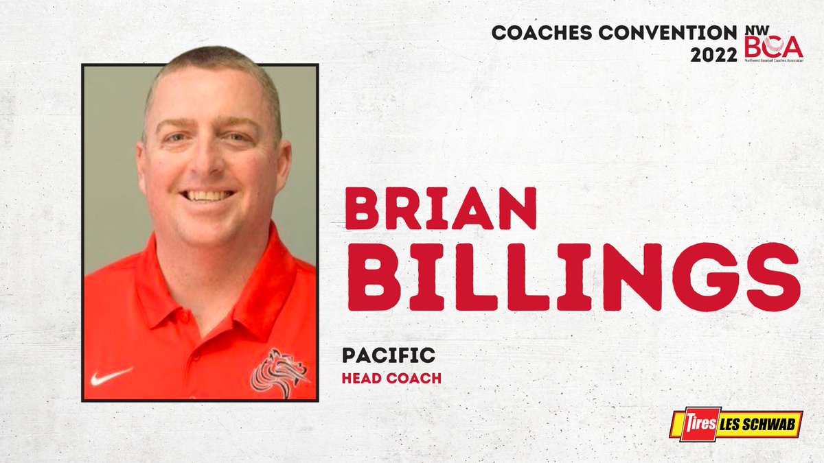We’re excited to announce that <a href="/BrianTBillings/">Brian Billings</a> of <a href="/BoxersBaseball/">Pacific University Baseball</a> will be speaking at the NWBCA convention presented by <a href="/LesSchwab/">Les Schwab Tires</a>. Register now to hear from the skipper of the <a href="/NorthwestConf/">Northwest Conference</a> champs. Discover and network Jan. 28-30. For more info, visit: nwbca.com.