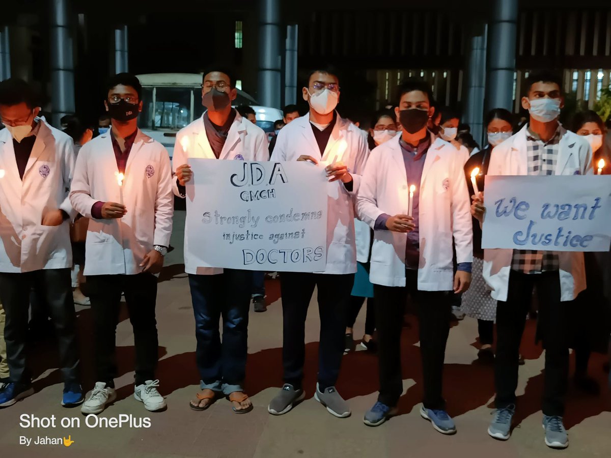 JDA GMCH held a candle Light Vigil in front of Superintendent office at 6pm on 28/12/21 to show solidarity against police brutality on our fellow resident doctors in Delhi.
 <a href="/himantabiswa/">Himanta Biswa Sarma</a> <a href="/PMOIndia/">PMO India</a> <a href="/keshab_mahanta/">Keshab Mahanta</a> <a href="/mansukhmandviya/">Dr Mansukh Mandaviya</a> <a href="/FordaIndia/">FORDA INDIA</a> 
#ExpediteNEETPGCounselling2021