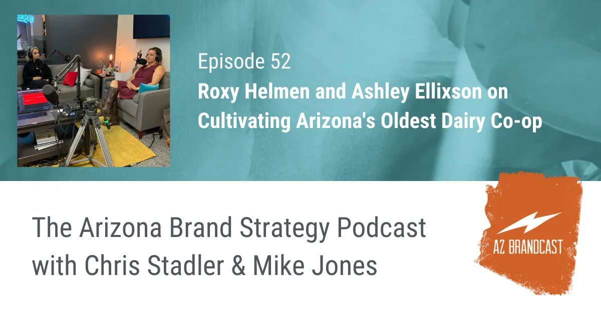 azbrandcast's tweet photo. Roxy Helman, Sr. Communications Manager, and Ashley Ellison, Chief Business Operations Officer (C-BOO) of UDA, Arizona's original dairy co-operative join us on the AZ Brandcast to talk about what goes into building such a long-standing brand.

Tune in: https://t.co/3JmMnm6ozX https://t.co/gtt5LPqOy7