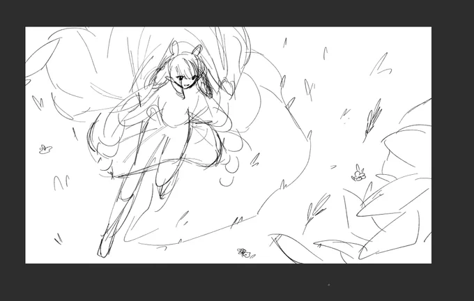 [wip dont rt] ina doodle ill probably finish in the next few weeks once im done with comms ueueuueeu 