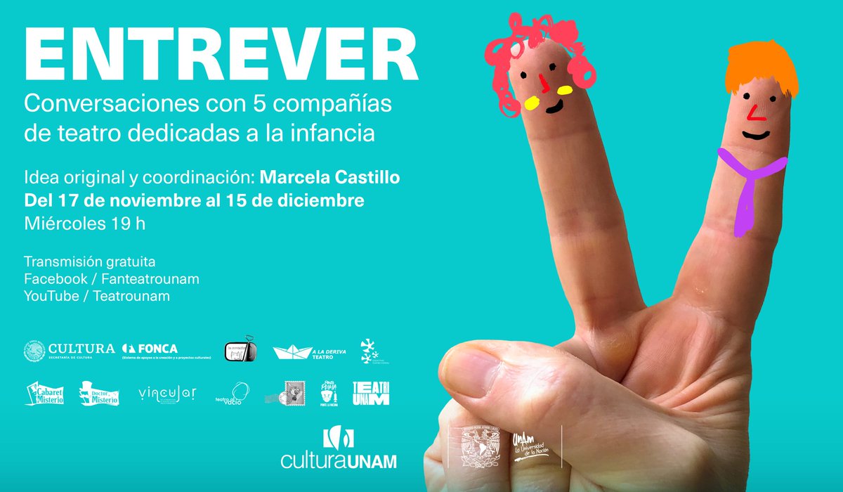 teatrounam's tweet photo. 💛 Del 17-nov al 15-dic se llevó a cabo #Entrever ciclo de entrevistas que nos acercó a la historia y procesos creativos de 5 compañías dedicadas a la infancia.

Conoce aquí sus procesos: https://t.co/6IEK7Wmivz https://t.co/wgZSoKRBhV