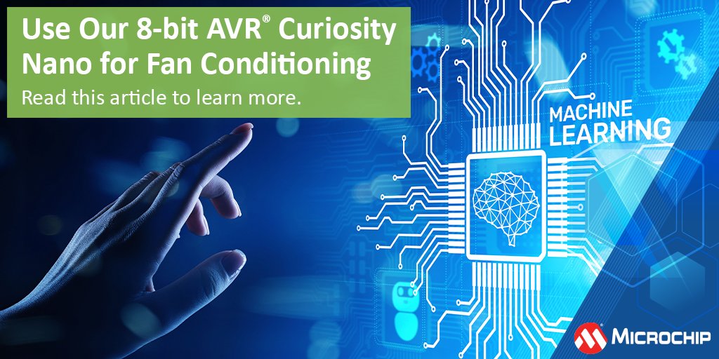 MicrochipTech's tweet photo. Check out this fully developed fan condition monitoring project including dataset, pre-trained model and firmware source code: https://t.co/xcvG1gD6pZ. @Hacksterio #microchipml #machinelearning #tech #sensiml https://t.co/MfikdEqDtm